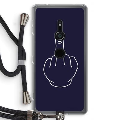 F**k U: Sony Xperia XZ2 Transparant Hoesje met koord