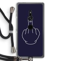 F**k U: Sony Xperia XZ2 Transparant Hoesje met koord