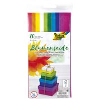 Zijdevloeipapier folia 50x70cm 20gr assorti 10vel | 10 stuks