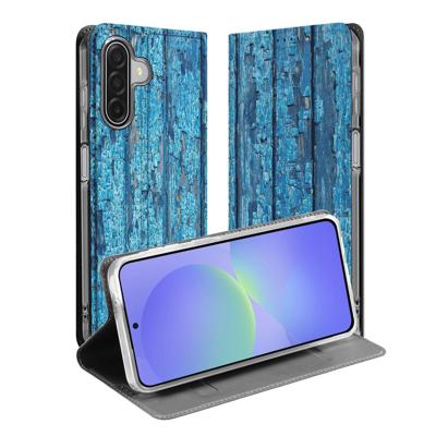 Standcase Hoesje Samsung Galaxy A17 Wood Blue