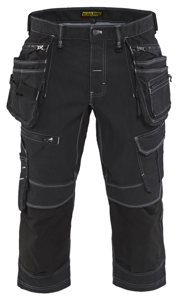 Blåkläder Piraatbroek denim stretch X1900 19911141 | Zwart | Maat 46 - 7330509532836