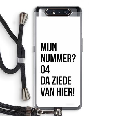 Da ziede van hier: Samsung Galaxy A80 Transparant Hoesje met koord