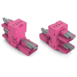 WAGO 890-1783 H-verbinder 890 Totaal aantal polen: 4 16 A Pink 50 stuk(s)