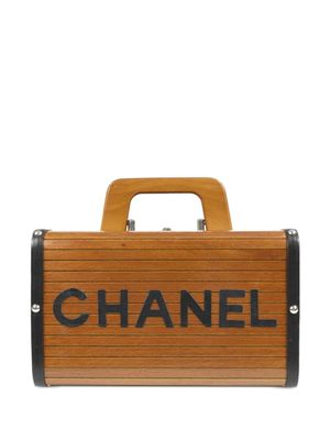 CHANEL Pre-Owned sac à main à logo (1995) - Marron