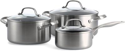 GreenPan Pannenset Geneva - RVS - 3 Delig