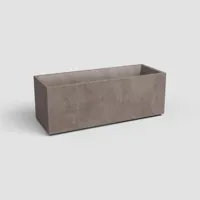 Artevasi sydney kunststof plantenbak 79.5x29.5x29.5cm taupe