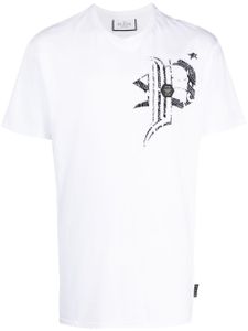 Philipp Plein t-shirt SS Gothic Plein - Blanc