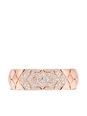 David Morris bracelet en or rose 18ct pavé de diamants