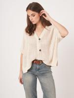 Ajour poncho cardigan Ajour poncho cardigan