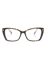 TOM FORD Eyewear lunettes de soleil à monture papillon - Marron