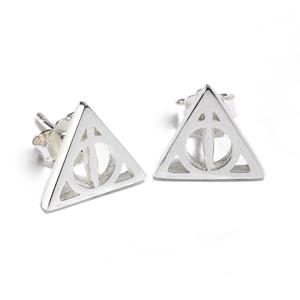 Harry Potter Deathly Hallow Stud Earrings (Sterling Silver)