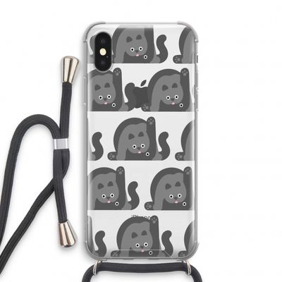 Cats: iPhone XS Transparant Hoesje met koord