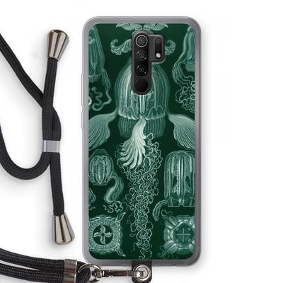 Haeckel Cubomedusae: Xiaomi Redmi 9 Transparant Hoesje met koord