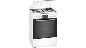 BOSCH HXR39IG20 Dual fuel range - 3 gashaarden en 1 elektrische - Full ecoclean multifunctionele oven - 66L - A - L 60cm