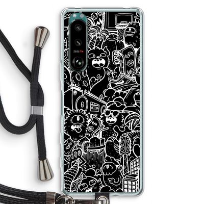 Vexx Black City : Sony Xperia 5 III Transparant Hoesje met koord