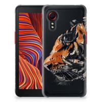 Smartphone hoesje Samsung Galaxy Xcover 5 Watercolor Tiger
