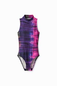 Geribbelde body met tie-dye - MATERIAL FINISHES - XL