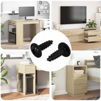 VidaXL Zelftappende nagel 2 pcs zwart 3,5 x 12 mm ijzer