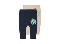 2 Baby leggings Looney Tunes of Tom en Jerry (Beige/donkerblauw, 62/68)