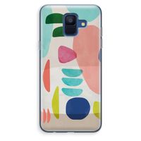 Bold Rounded Shapes: Samsung Galaxy A6 (2018) Transparant Hoesje
