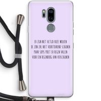 Regenboog: LG G7 Thinq Transparant Hoesje met koord Regenboog: LG G7 Thinq Transparant Hoesje met koord