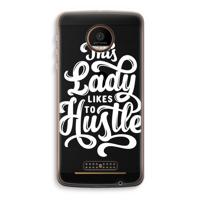 Hustle Lady: Motorola Moto Z Force Transparant Hoesje - thumbnail