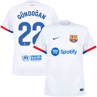 FC Barcelona Shirt Uit 2023-2024 + Gündoğan 22 - thumbnail