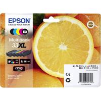 Epson Inktcartridge T3357, 33XL Origineel Combipack Zwart, Foto zwart, Cyaan, Magenta, Geel C13T33574011 - thumbnail