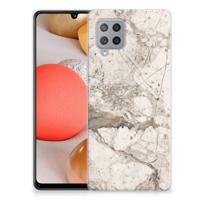Samsung Galaxy A42 | TPU | Siliconen hoesje | Marmer Beige