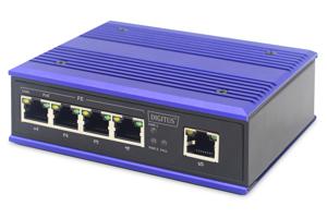Digitus DN-650107 Industrial Ethernet Switch 10 / 100 MBit/s IEEE 802.3af (12.95 W), IEEE 802.3at (25.5 W)