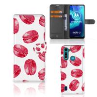 Motorola G8 Power Lite | Book Cover | Pink Macarons