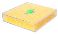 Jonotoys geduldspel Rotate Maze 6,5 cm geel - thumbnail
