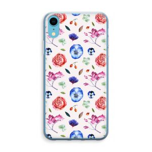 Bloemetjes: iPhone XR Transparant Hoesje