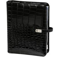 Organizer kalpa a5 + ag25-26 7d/2p croco zwart