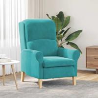 Fauteuil Turquoise 76 x 94 x 102 cm Fluweel
