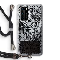 Vexx Black Mixtape: Huawei P40 Transparant Hoesje met koord