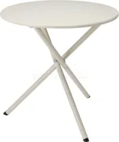 Bijzettafel Buiten Metaal Ø48cm Crème