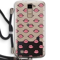 Lipjes: LG K10 (2016) Transparant Hoesje met koord