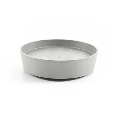 Schotel+wiel d40cm witgrijs