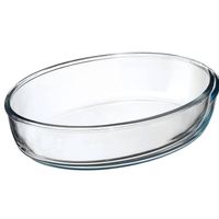 Secret de Gourmet - Ovenschaal ovaal - Transparant - Geglazuurd glas - 26 x 18 x 6 cm - Ovenschalen - thumbnail