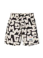 MSGM Kids short à logo imprimé - Tons neutres