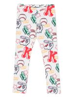 Kenzo Kids legging à imprimé graphique - Tons neutres