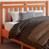 Hoofdbord 135 cm massief grenenhout wasbruin