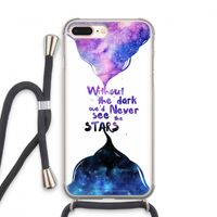 Stars quote: iPhone 7 PLUS Transparant Hoesje met koord
