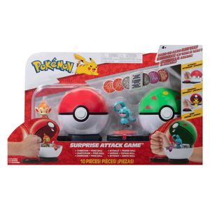 Boti Pokémon surprise attack game speelset - chimchar poke ball vs wynaut friend ball