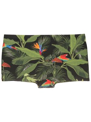 Lygia & Nanny short de bain Tijuca à imprimé graphique - Noir