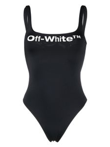 Off-White maillot de bain à logo imprimé - Noir