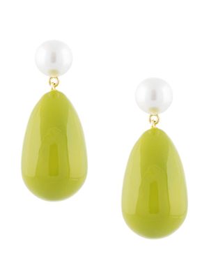 Eshvi boucles d'oreilles pendantes - Vert
