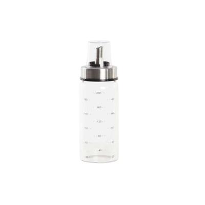 Flesje DKD Home Decor 200 ml 6 x 6 x 16,5 cm Transparant Roestvrij staal Borosilicaatglas