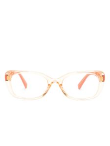 Miu Miu Eyewear lunettes de vue transparentes à logo - Orange